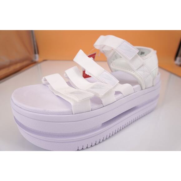 Nike Icon Classic Sandals Pure White DH0224-100 Platform New sz 7 W roman - Picture 1 of 11